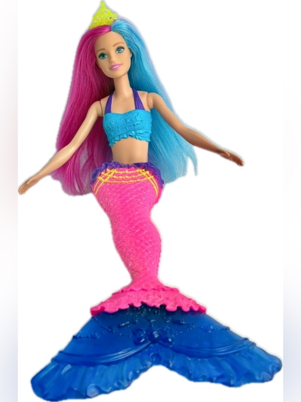Barbie Dreamtopia Mermaid Doll Pink Blue Tail GJK08 Mattel